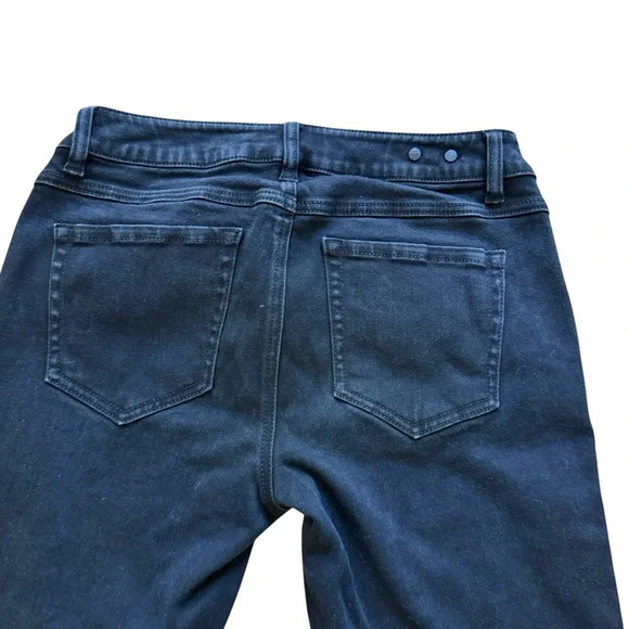 Cabi Style # 3189 Black Denim Jeans New Crop Straight Cropped 4 - Picture 5 of 12